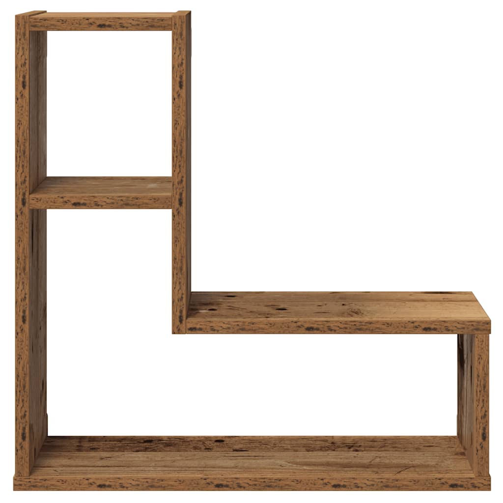 vidaXL Stenske police za kocke 2 kosa starega lesa 50x15x50 cm