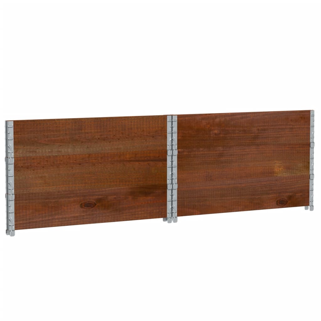 vidaXL Rame pentru paleți 3 buc. maro 100x100 cm lemn masiv de pin