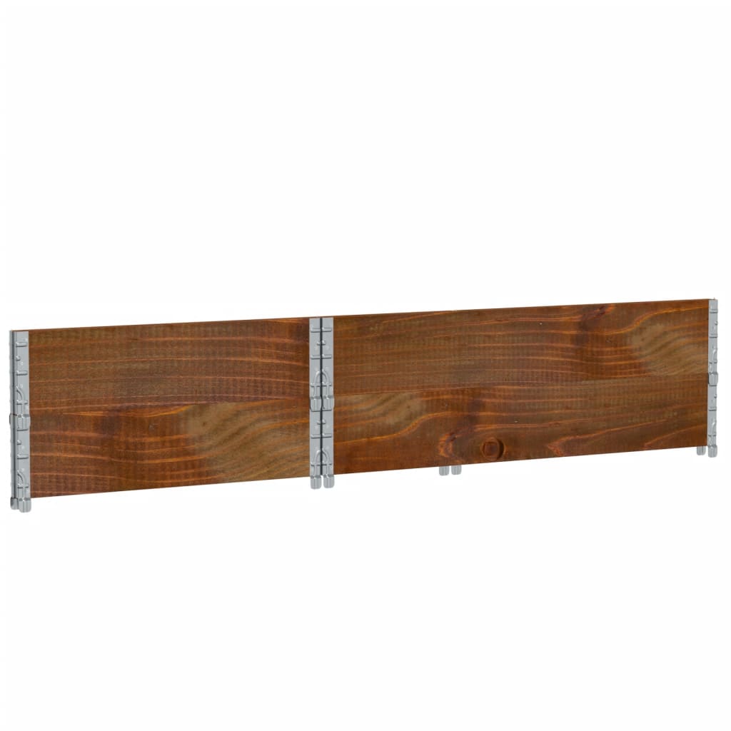 vidaXL Jardinieră de grădină, maro, 120x80 cm, lemn masiv de pin