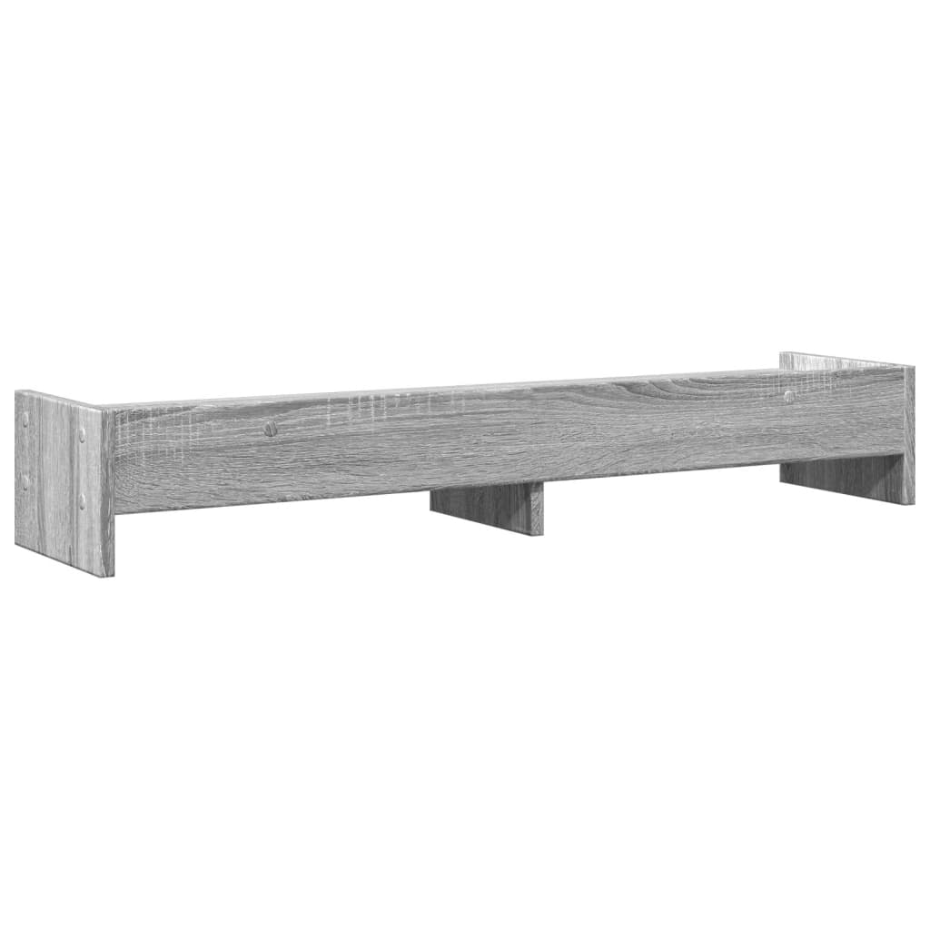 vidaXL Suport monitor, sonoma gri, 100x24x16 cm, lemn prelucrat