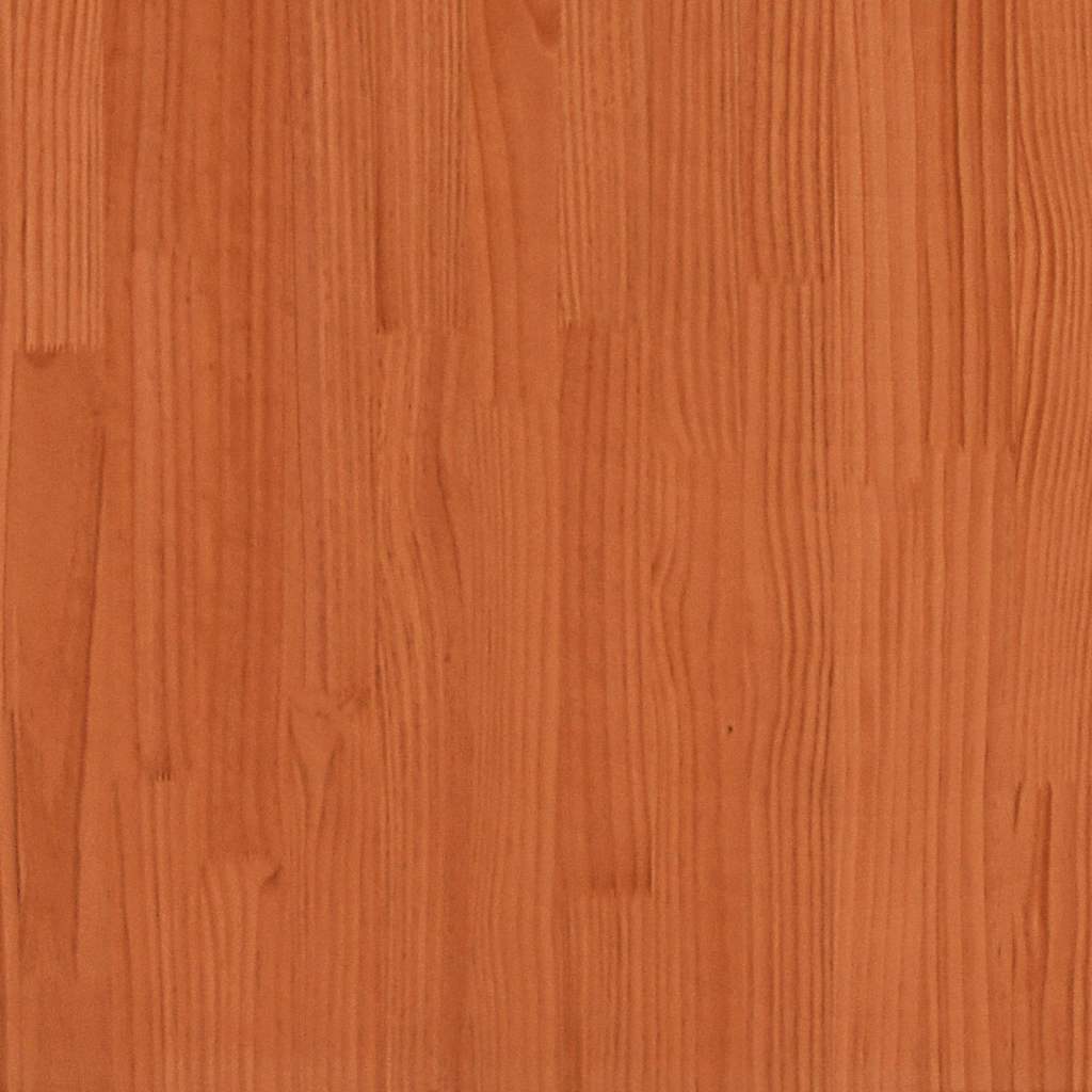 vidaXL Cadru pat cu sertare maro ceruit, 120x200 cm, lemn masiv de pin