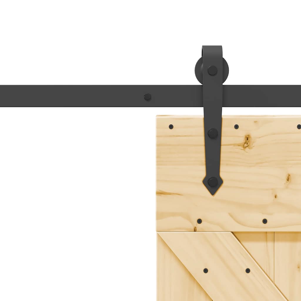 vidaXL Ușă glisantă cu set de feronerie 70x210 cm, lemn masiv de pin