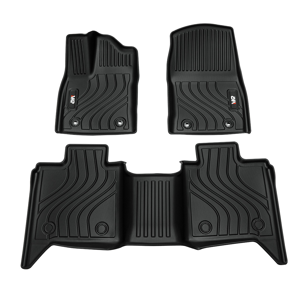 All-Weather TPE Front And Rear Row Floor Liners Floor Mats Fit For Toyota Tundra CrewMax Cab 2022-2025, Custom Fit Tundra Car Mats 20484 — foto 7