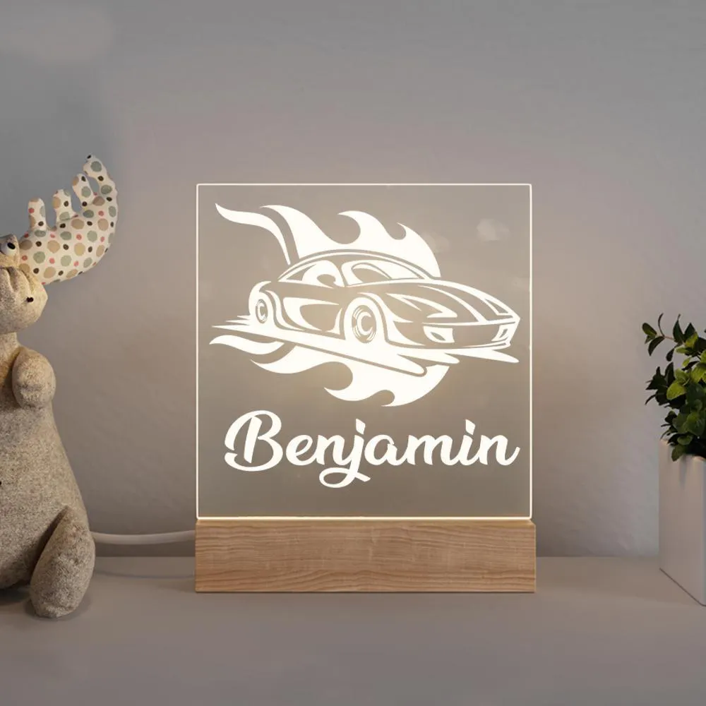 Personalized 3D USB Interior Decoration Night Light