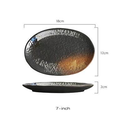 Title 10, Large Ceramic Rice Kitchen Household Flat Oval ...