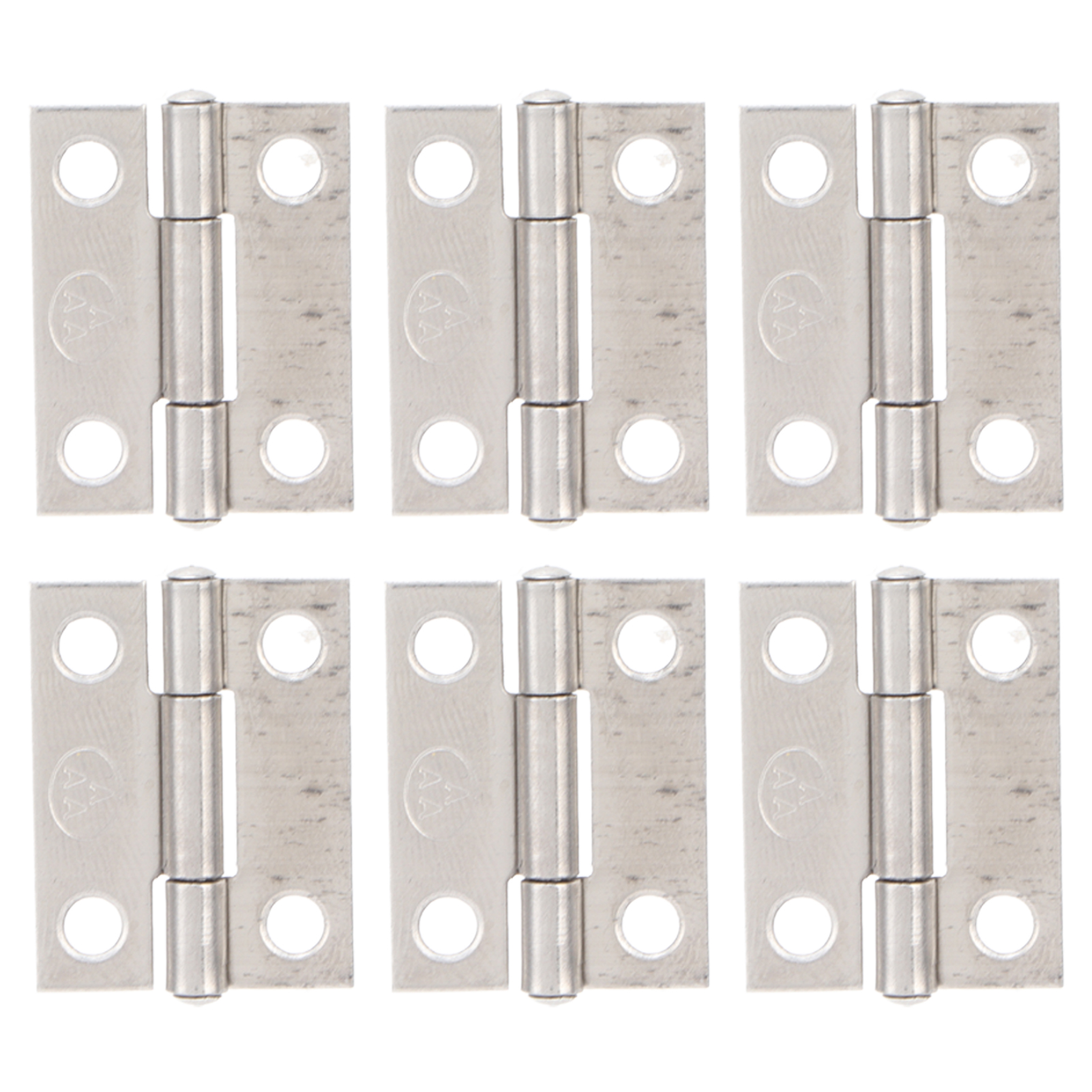 10Pcs 1in Hinges 304 Stainless Steel 4 Hole Foldable Butt Hinges for Marine Boxes Cabinet Door