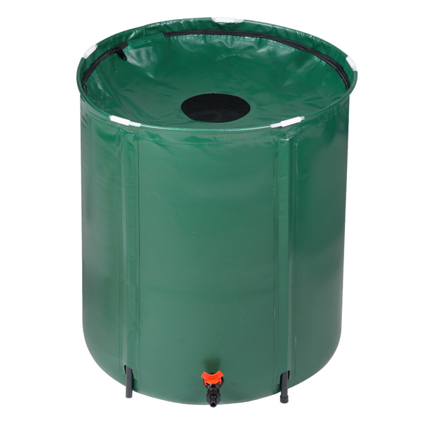 50 Gallon Folding Rain Barrel Water Collector Green_voghion.com