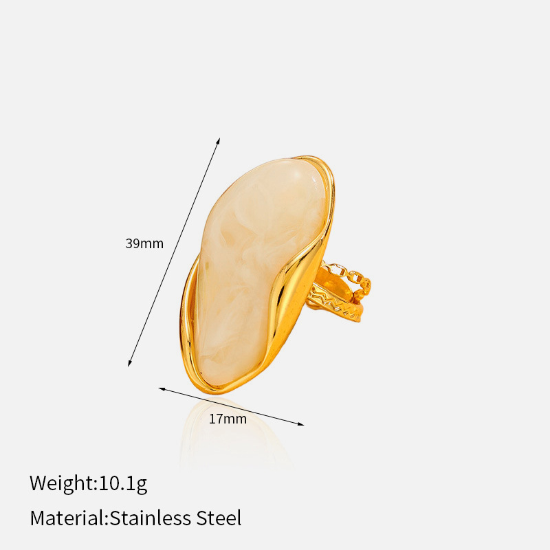 Chenhe Jewelry Women's Stainless Steel Ring, European & American Cross Border Fashion,... thumbnail 4