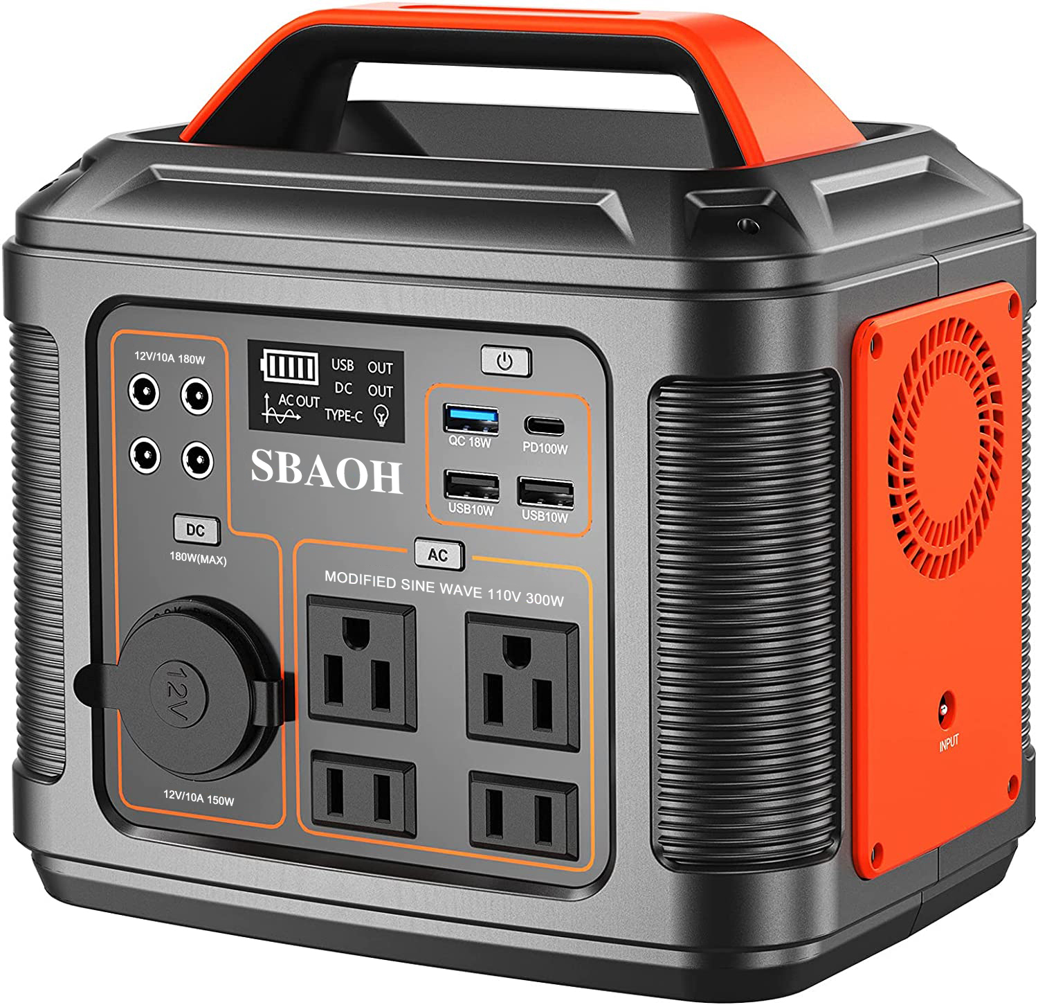 Portable Power Station P302,300W 296Wh Backup Lithium Battery,Solar Generator For Home And Outdoor Emergency Power Supply,Solar Panel Is Not Included — foto 8