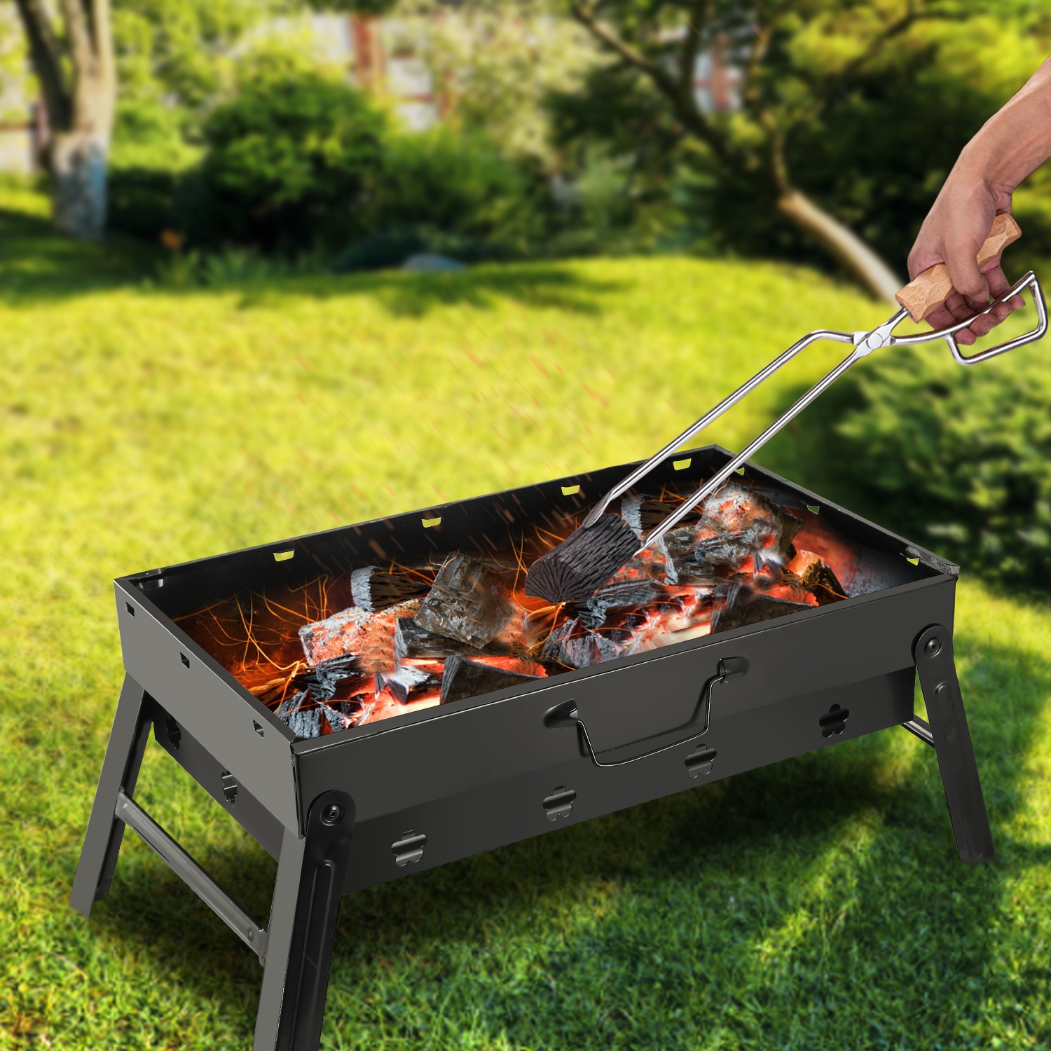 Portable Foldable BBQ Grill for Outdoor Adventures