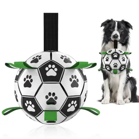 Interactive Dog Football Toy Soccer Ball Inflated Training Toy