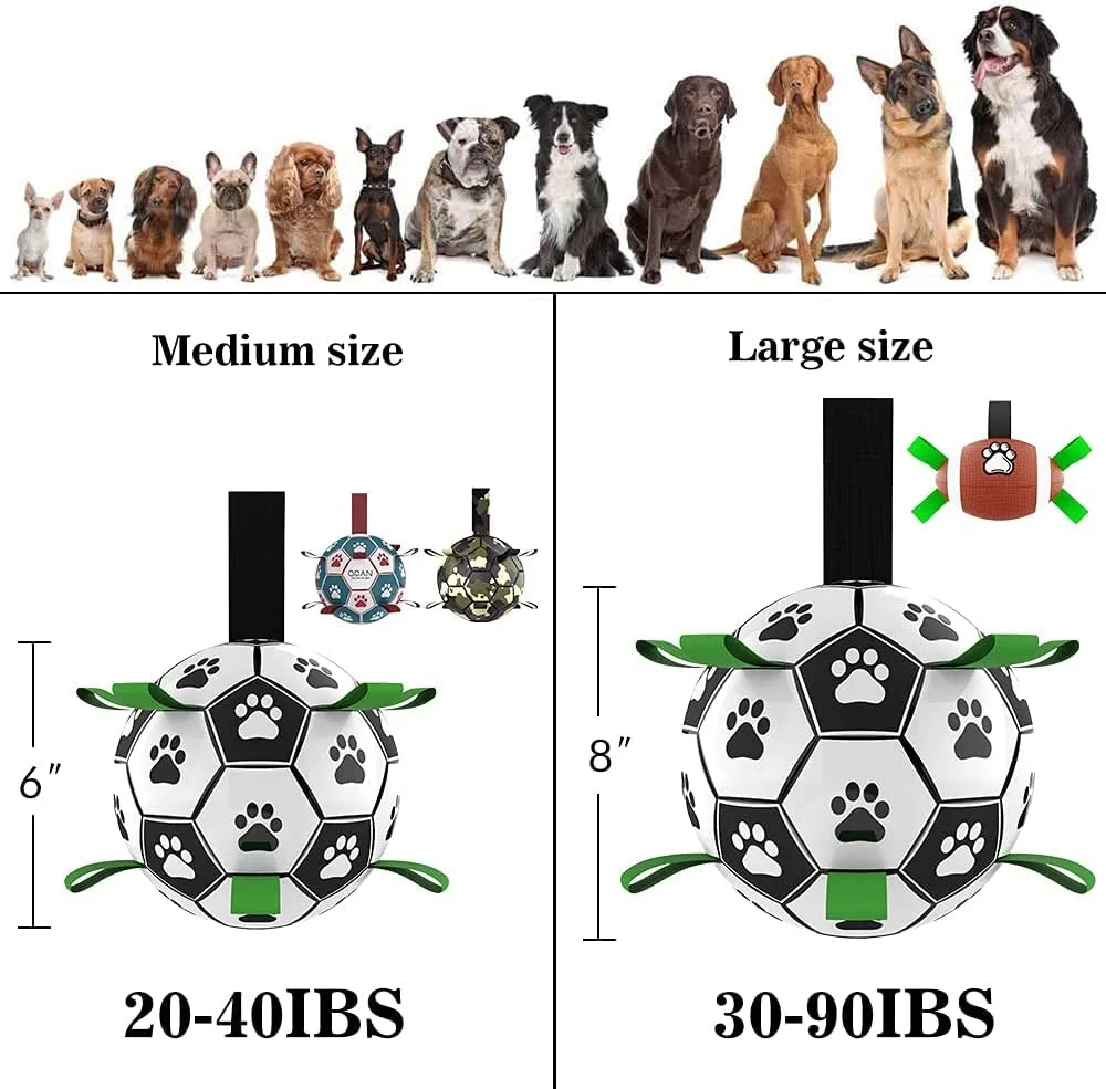Interactive Dog Football Toy Soccer Ball Inflated Training Toy For Dogs Outdoor Border Collie Balls For Large Dogs Pet Supplies – image 2