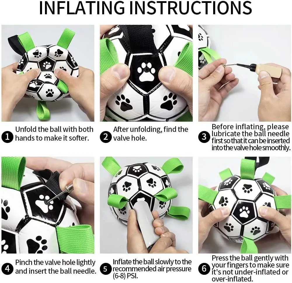 Interactive Dog Football Toy Soccer Ball Inflated Training Toy For Dogs Outdoor Border Collie Balls For Large Dogs Pet Supplies – image 4