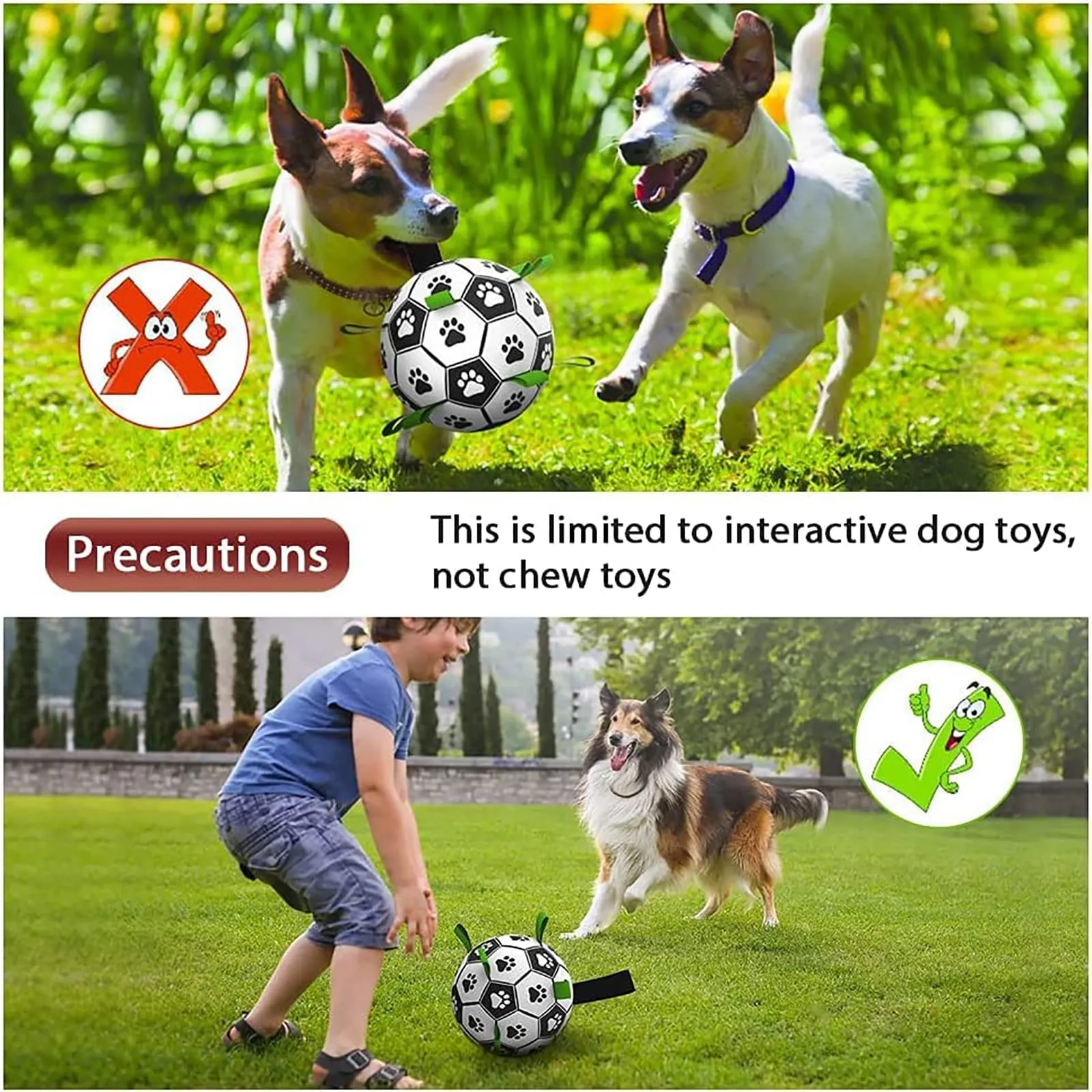 Interactive Dog Football Toy Soccer Ball Inflated Training Toy For Dogs Outdoor Border Collie Balls For Large Dogs Pet Supplies – image 5