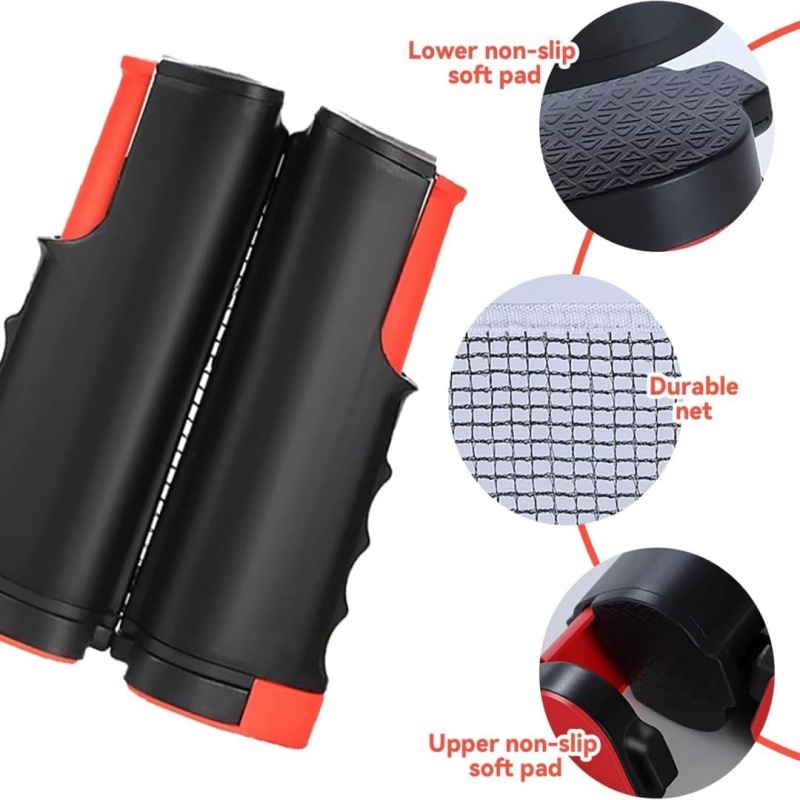 Table Tennis Kit Ball Retractable Net With 2 Paddles 3 Balls — image 4