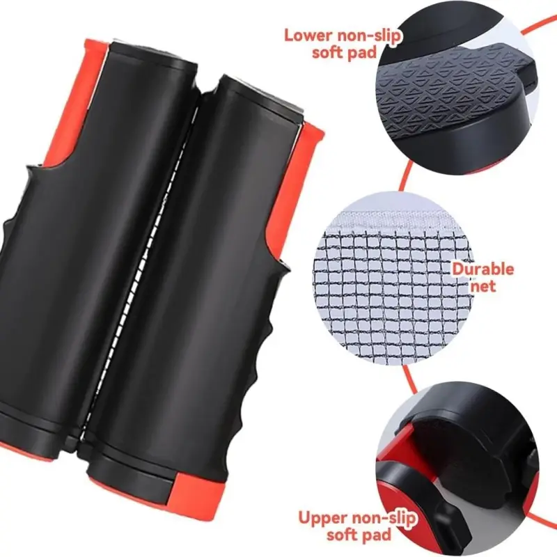 Table Tennis Kit Ball Retractable Net With 2 Paddles With 3 Balls