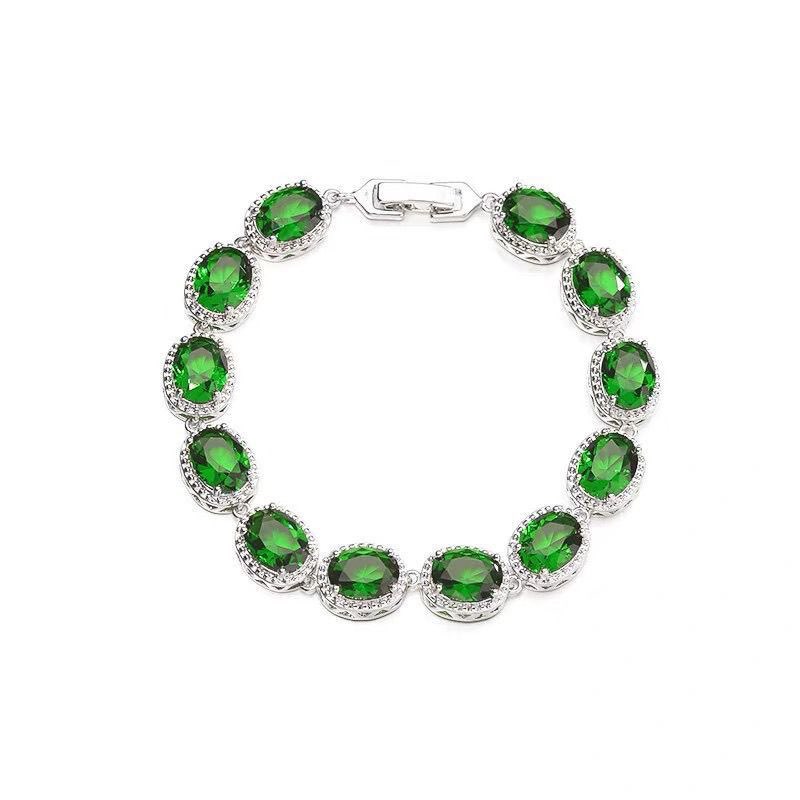 Emerald Green Starry Galaxy Bracelet