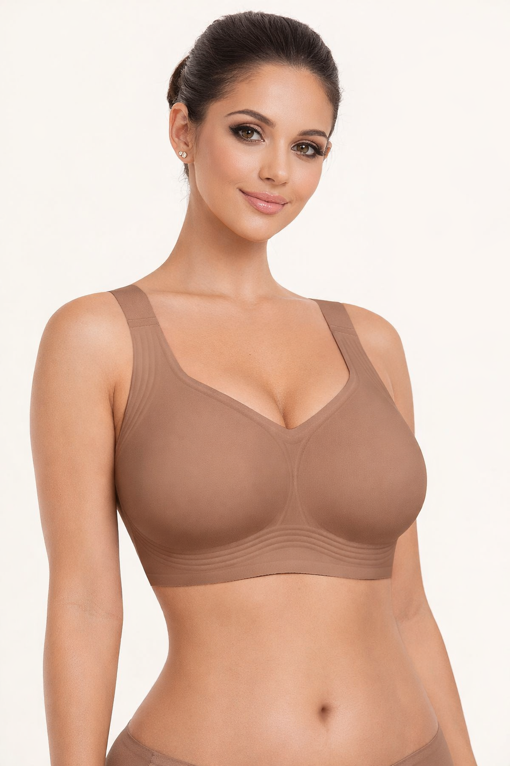 Women Wirefree Bras For Women Full Coverage No Underwire Everyday Bras Comfortable Wireless Padded Jelly Bras