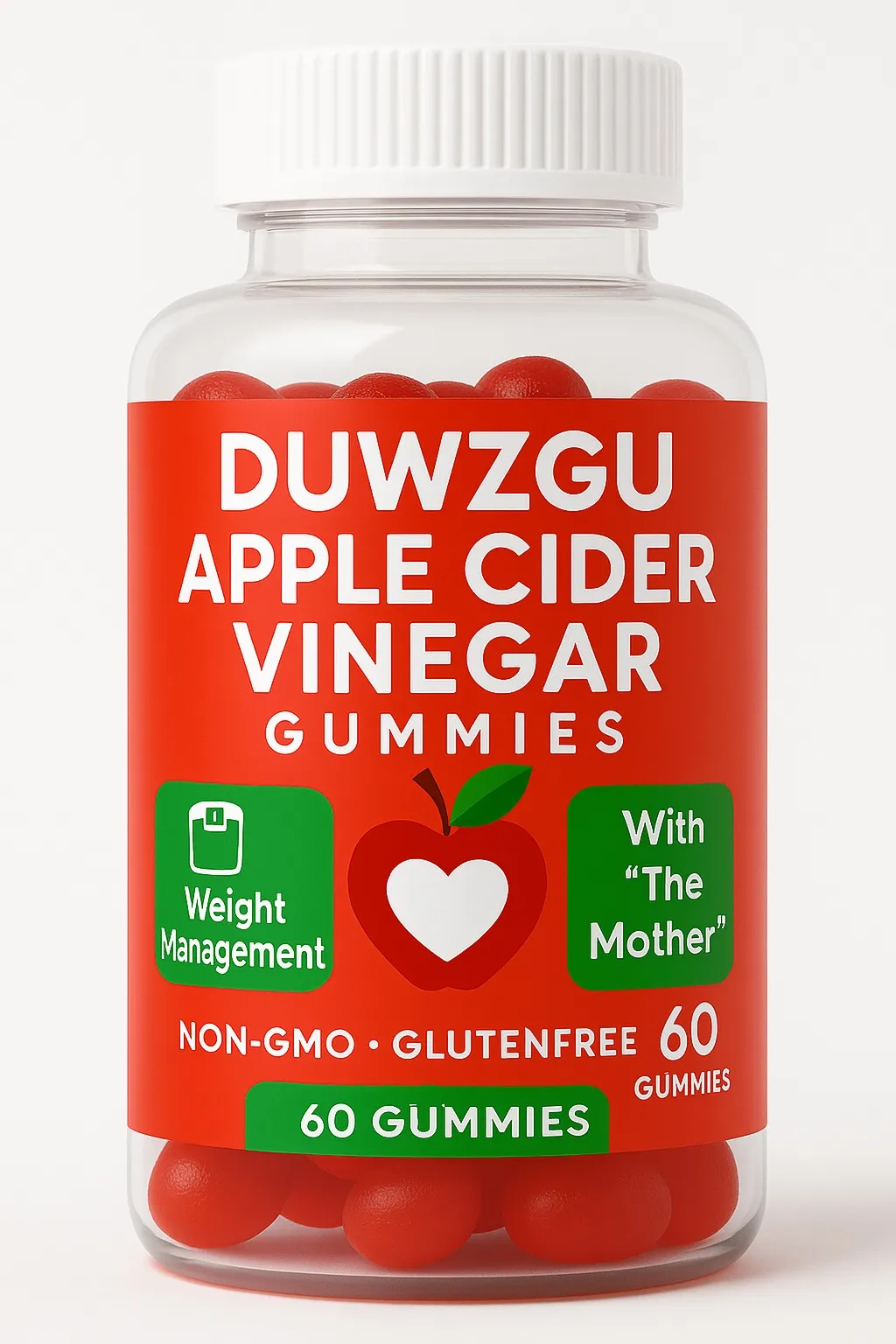 AppleVinegar Soft Candy - 60 Tablets Per Bottle