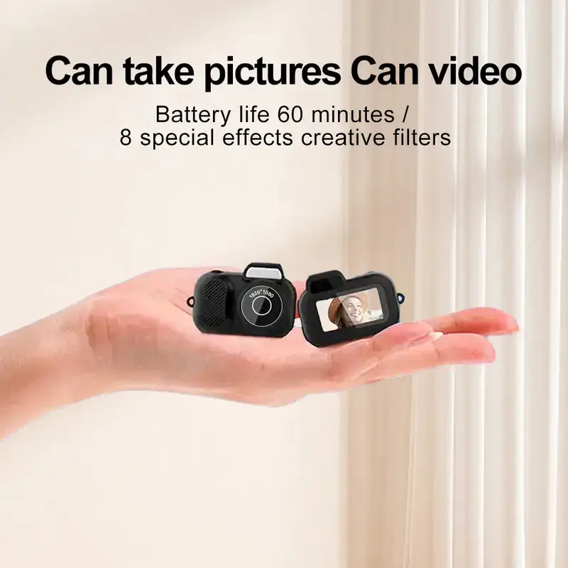 Key Chain Mini Camera -Micro Video Camera With 32GB SD Card & Card Reader, Mini DV DVR Camcorder 1080P, Pocket Wearable, Small Video Camera, For Students Kids