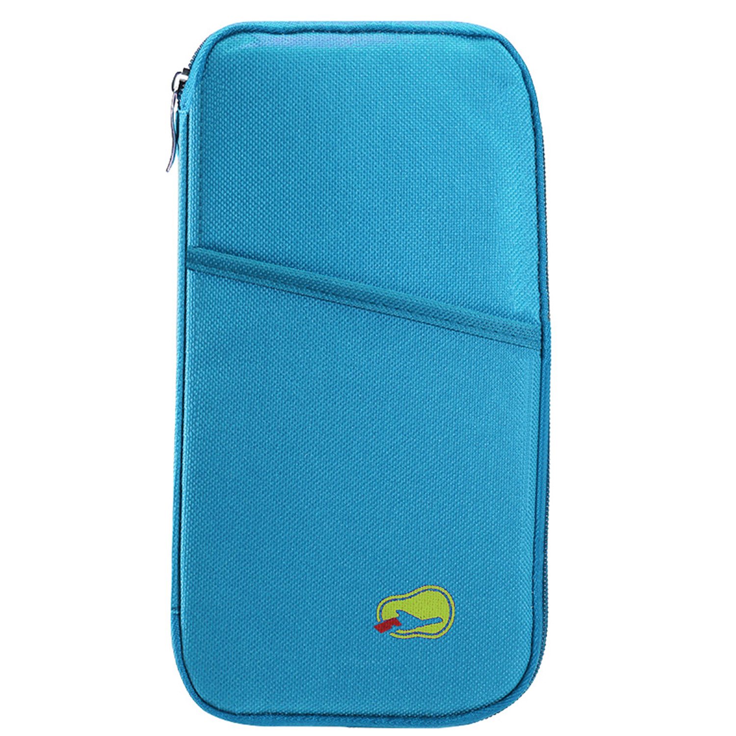 1Pc Travel Passport Wallet 12Cells Ticket ID Credit Card Holder Water Repellent Documents Phone Organizer Zipper Case Business Trip Daily Use — foto 2