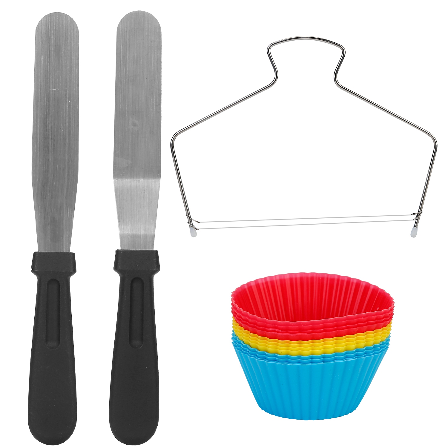 1 Set 11in Rotating Cake Turntable 108Pcs Cake Decorating Supplies Kit Revolving Cake Table Stand Base Baking Tools 4