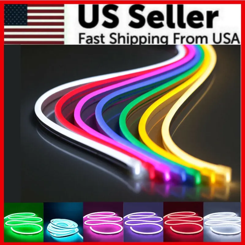 1M 2M 12V Flexible Sign Neon Lights Silicone Tube LED Strip