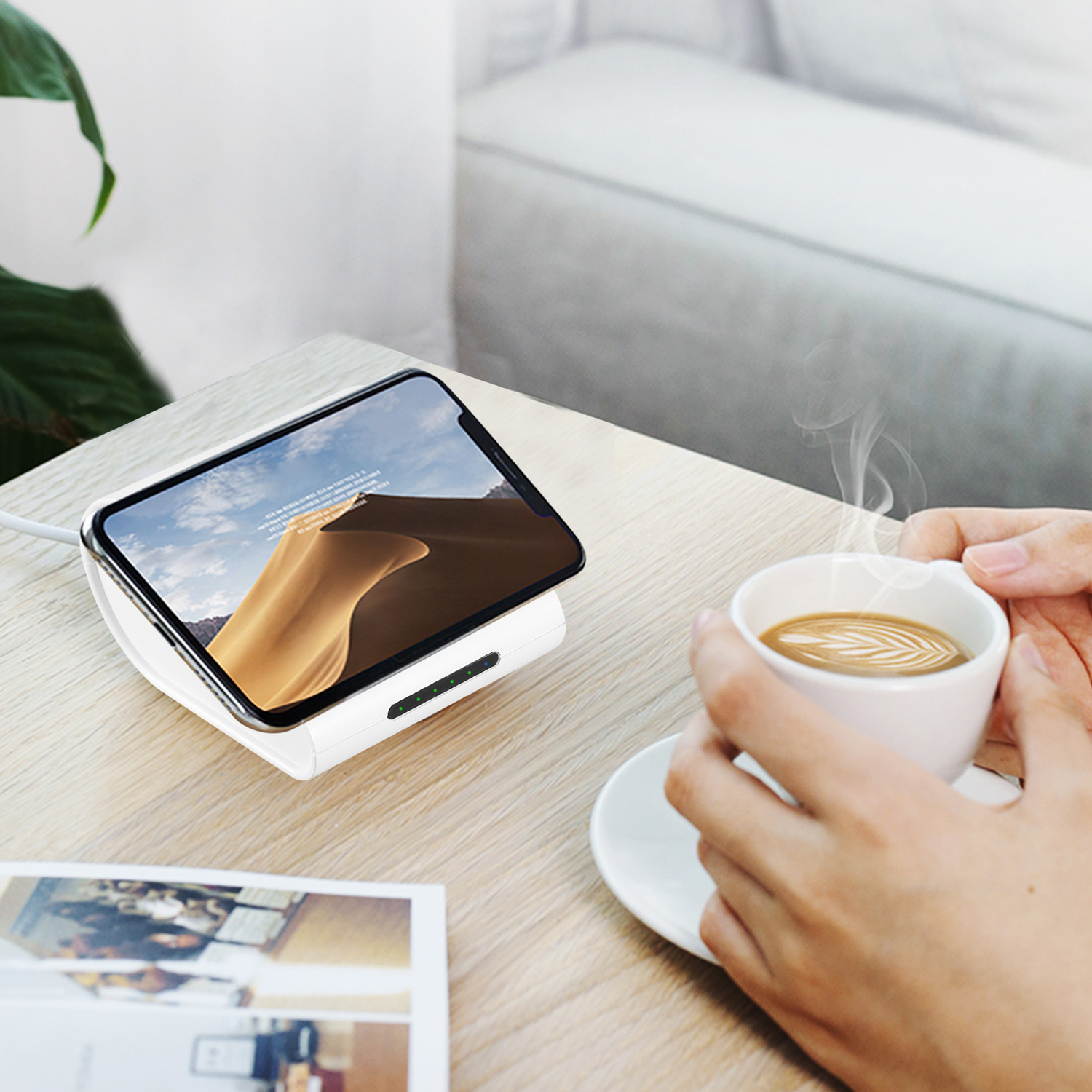 1Pc 10400mAh Qi Wireless Charging Power Bank For IOS Phone XS MAX XR Galaxy S10 S9 Note 9