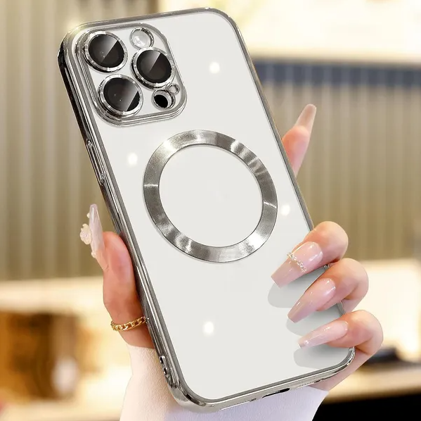 For 14 13 12 11 Pro Max Case Mag Safe Magnetic Camera Lens Cover — foto 7