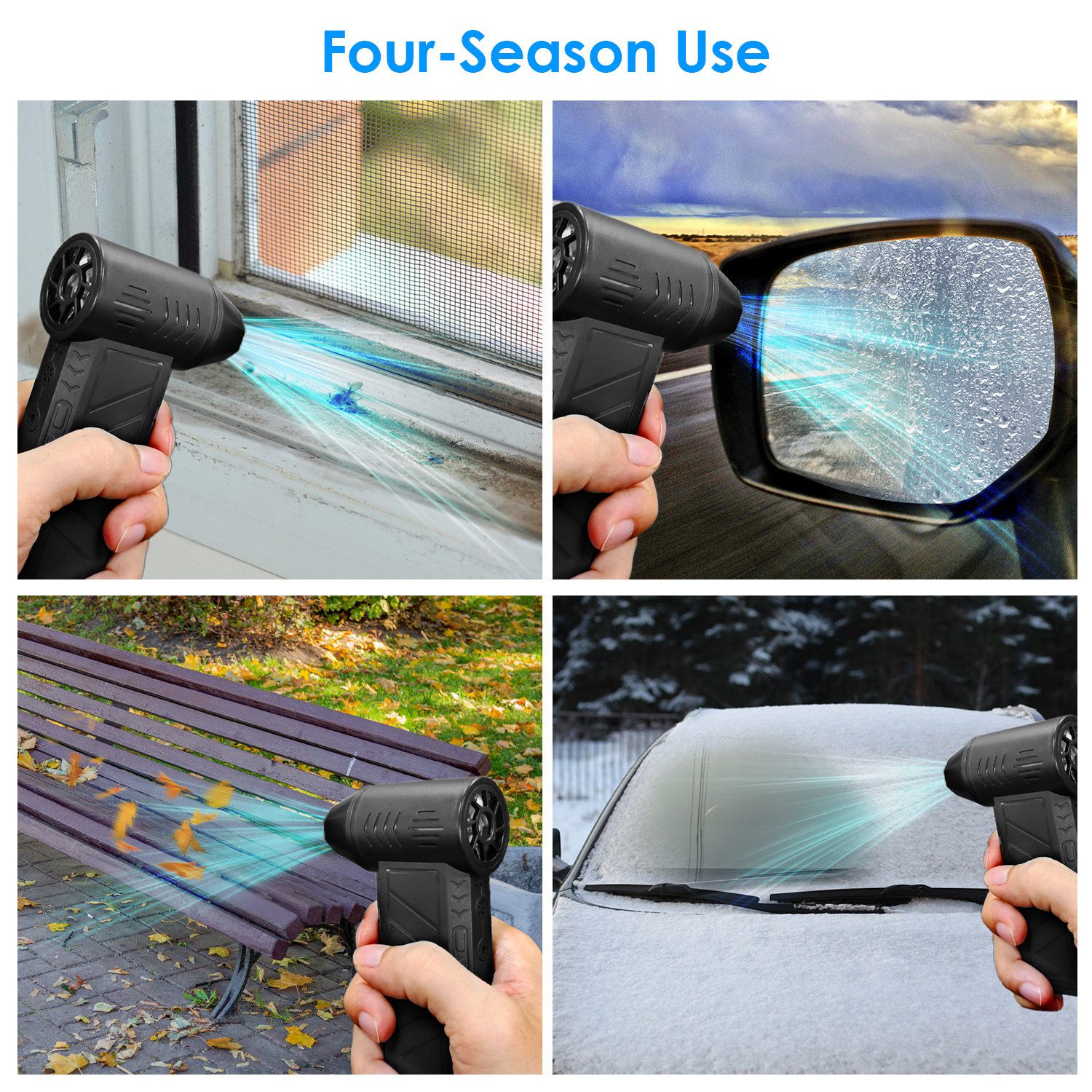 Compressed Air Duster With LED Light Up To 150000RPM Speed For PC Keyboard Cleaning High Speed Rechargeable Cordles... image 7