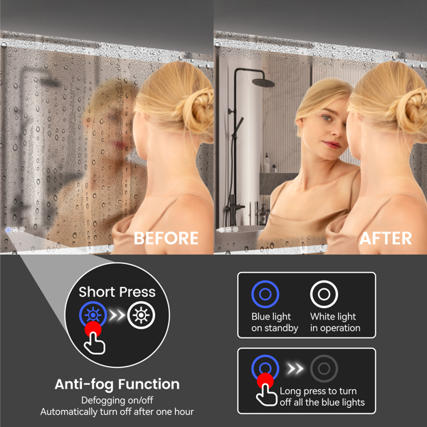 24 Inch X 36 Inch LED Bathroom Mirror — foto 10