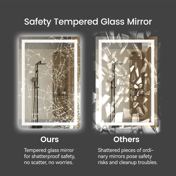 24 Inch X 36 Inch LED Bathroom Mirror — foto 9
