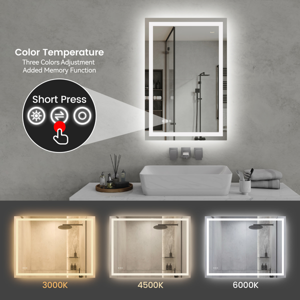 24 Inch X 36 Inch LED Bathroom Mirror — foto 3