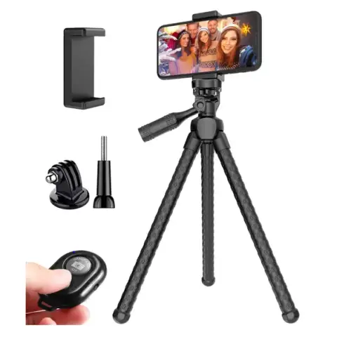 portable and adjustable flexible phone tripods camera stand holder