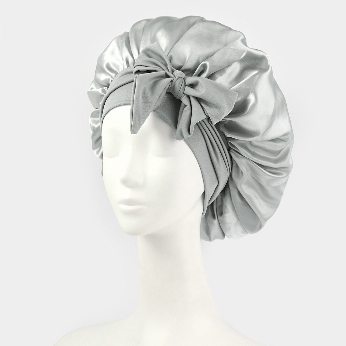 Silk Bonnet For Sleeping Women Satin Bonnet Double Layer Satin Lined Hair Bonnet With Tie Band Curly Hair - Image 8