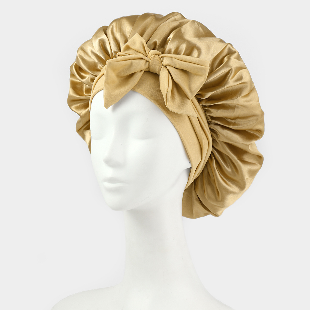 Silk Bonnet For Sleeping Women Satin Bonnet Double Layer Satin Lined Hair Bonnet With Tie Band Curly Hair - Image 14