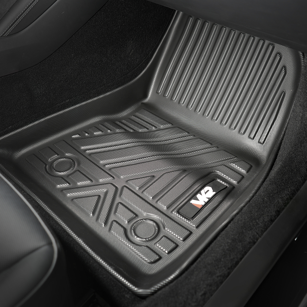Odorless TPE Floor Mat For Tesla Model 3 2023-2025 6 PCS Waterproof Duty-Proof Fully Surrounded Floor Liner Protection Foot Pad
