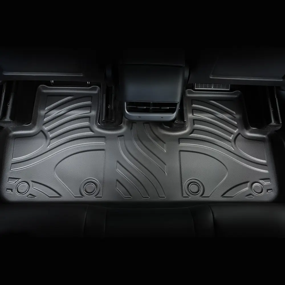 MKR All-Weather TPE Floor Mats For Tesla Model Y 2021-2022 - Waterproof, Anti-Slip, Full Coverage Car Floor Liners 6 PCS Set