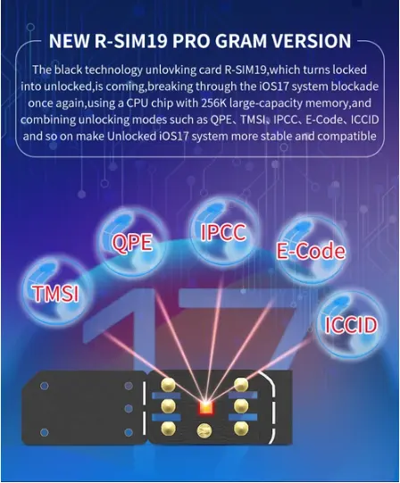 R-SIM19 NEW QPE Stable Unlock SIM Card