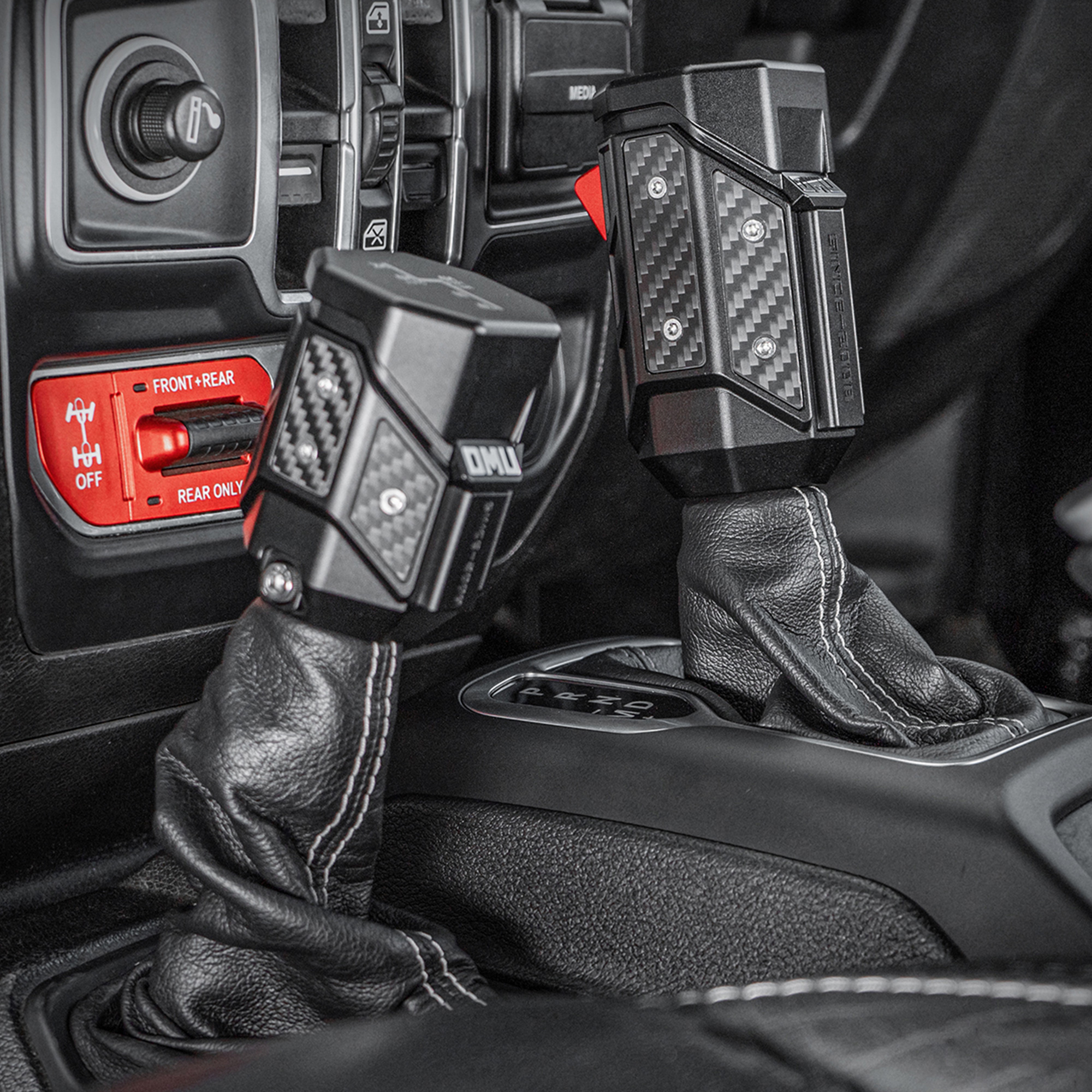 OMU Genesis Series Aluminum Alloy Gear Shif-t Knob  Automatic Transmission Shifter & Transfer Case Lever Handle Kit For Je Ep Wrangler JL Gladiator JT 2018-2024 Not Fit For Manual Transmission — foto 5