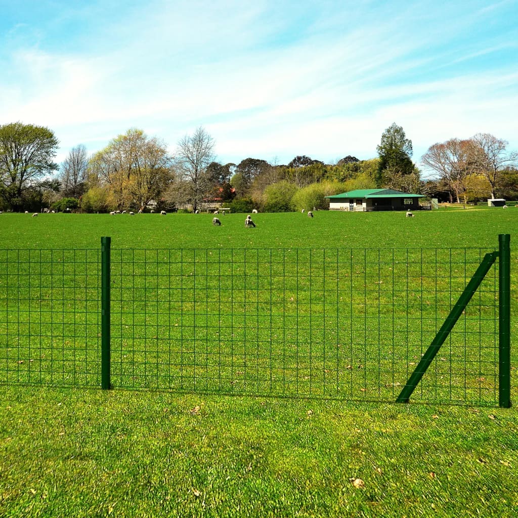 Euro Fence Steel 25 x 1.5 m Green
