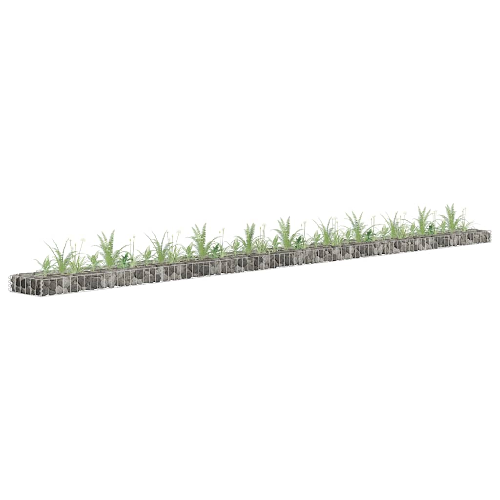 Gabion Raised Bed Galvanized Steel 450x30x10 cm