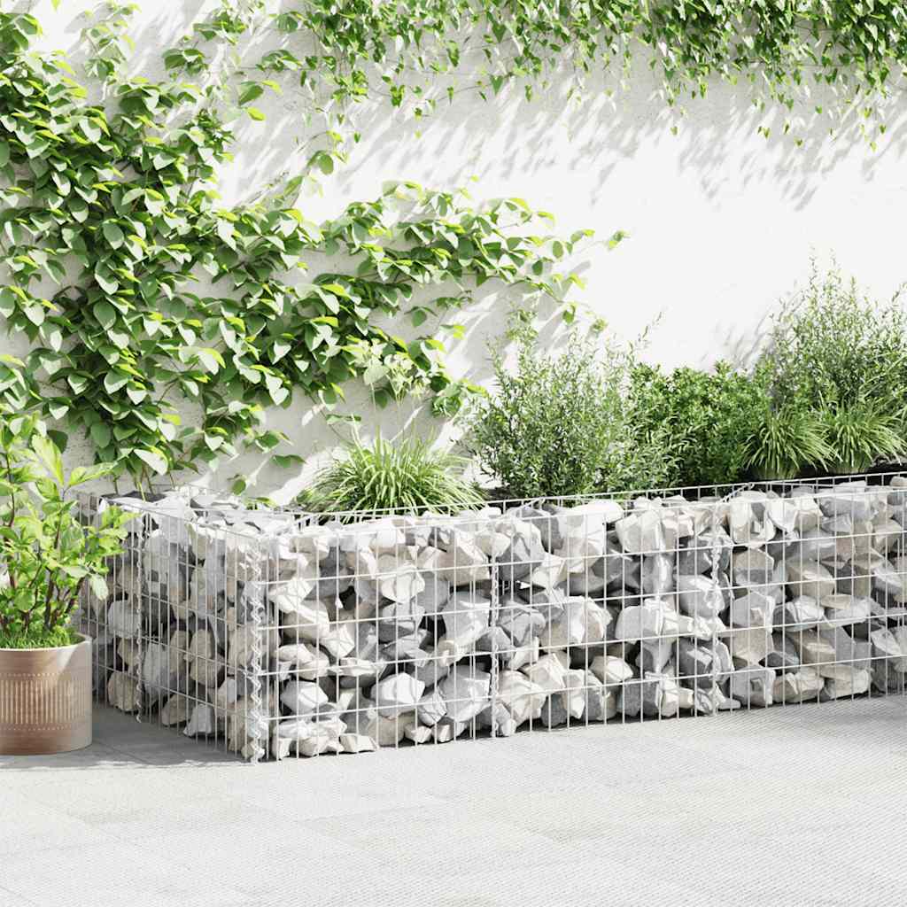 Gabion Basket Planter Vegetable Raised Bed Steel 300×30×50 cm