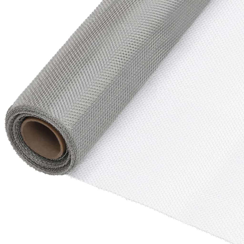 Fly Screen Stainless Steel 80x500 cm Silver