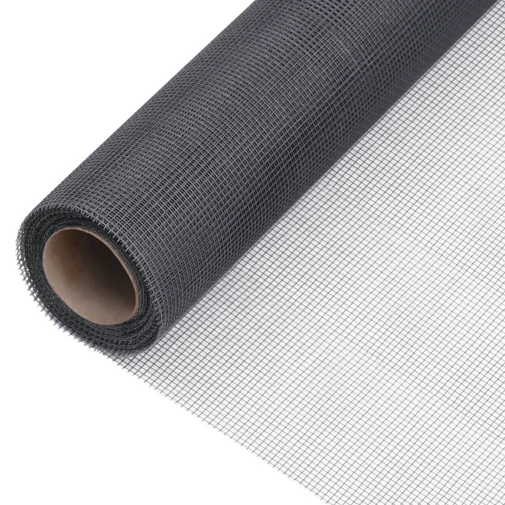 Fly Screen Fiberglass 100x500 cm Grey