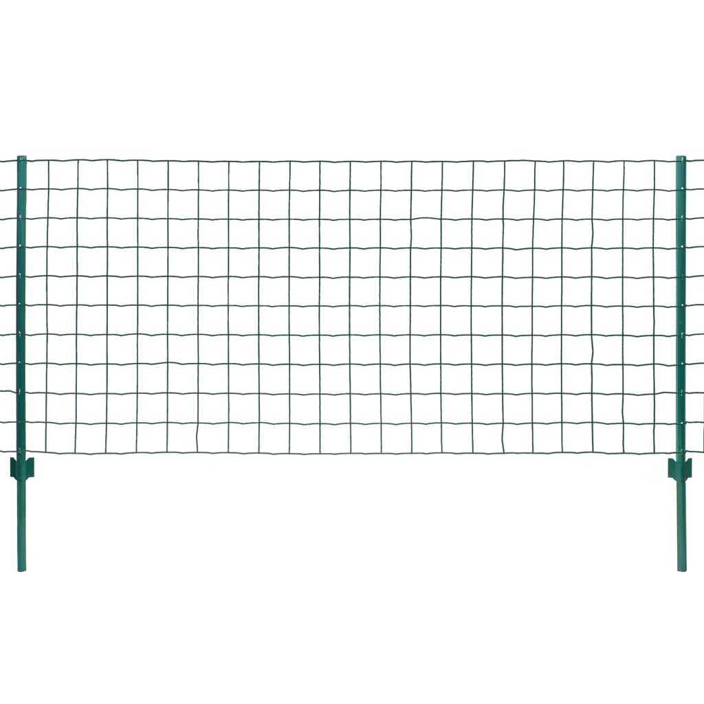 Metal Fence Steel 20 x 1 m Green
