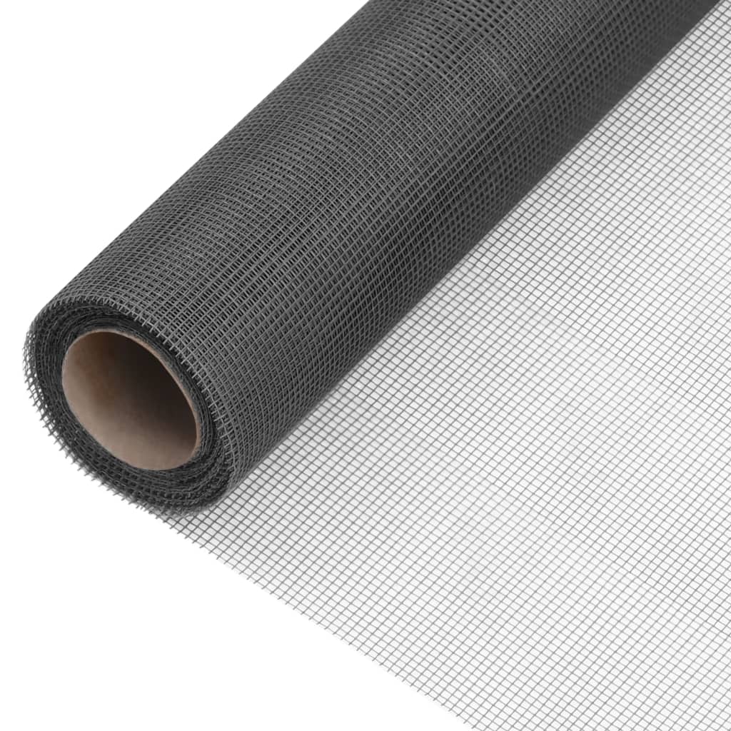 Fiberglass Fly Screen 112x1000 cm Black
