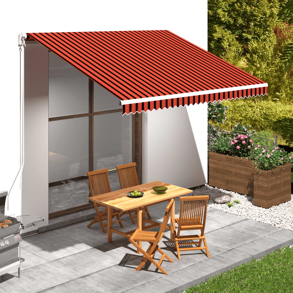Awning Cover Canvas Orange & Brown 400x300 cm