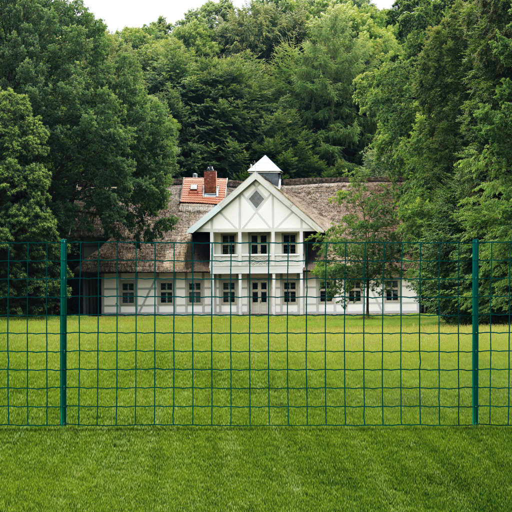 Metal Fence Steel 20 x 1.2 m Green