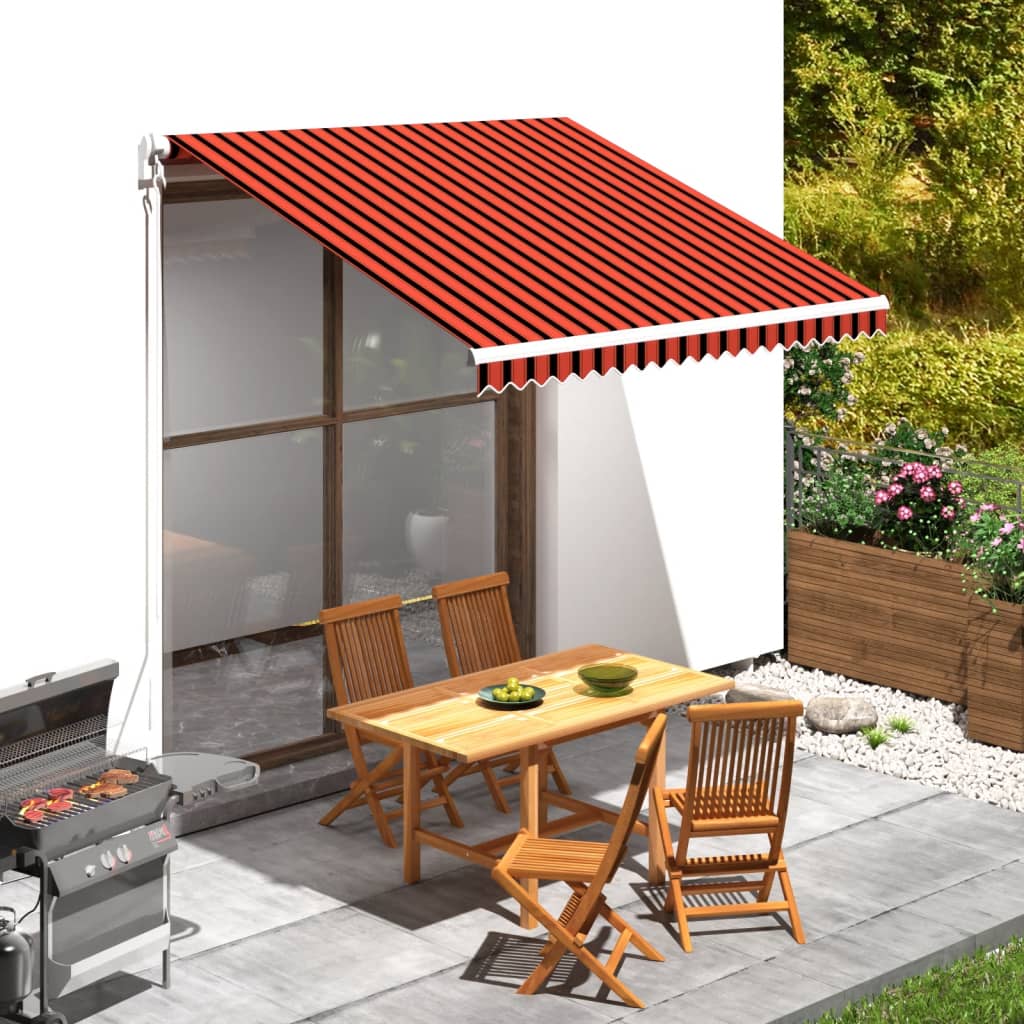 Awning Cover Canvas Orange & Brown 300x250 cm